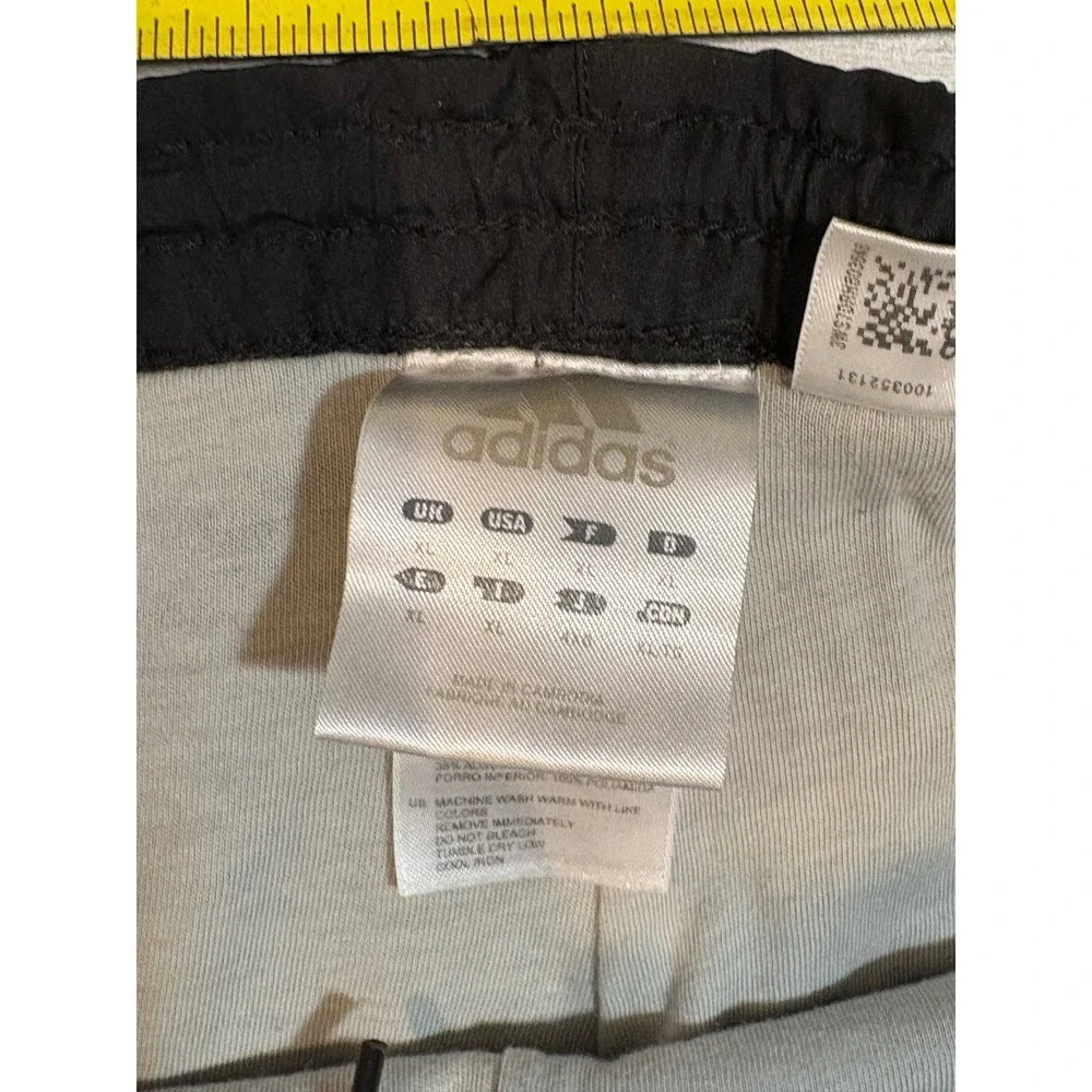 Adidas‎ Track Pants Athletic Training Warm Up 3 Stripe Black XL